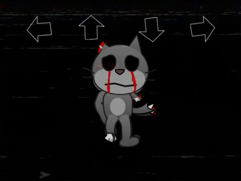 (FNF) --Monochrome-- Scratch Cat
