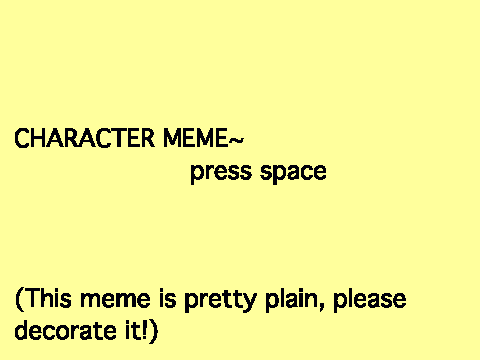 Character -number- Meme