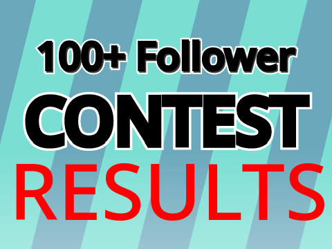 Results of the 100+ followers contest