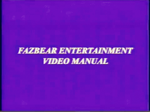 fazbear manual 