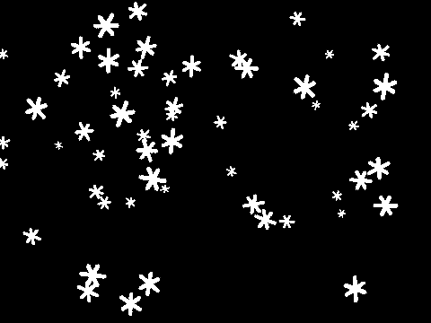 moving Snowflakes animation
