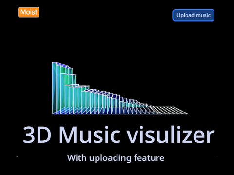 3D music visualizer - with actual uploading feature!