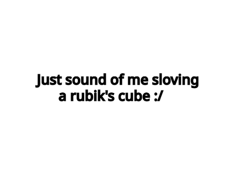 Me solving a rubik's cube (with new mic)