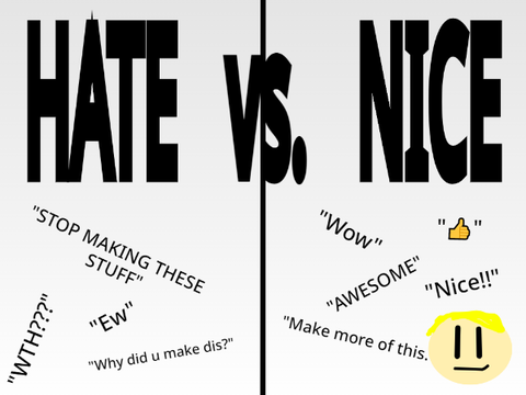 Hate Comments vs. Nice Comments #shorts