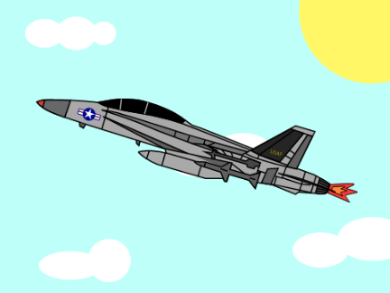 USAF F-18 Vector Art