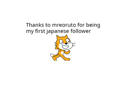 My first Japanese Follower
