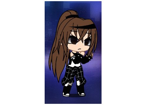 I re-made my friend in Gacha Club and edited her!