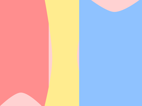 DMCE for Aqua! Pastel primary colours
