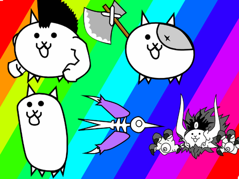 にゃんこ大戦争のキャラ描きました