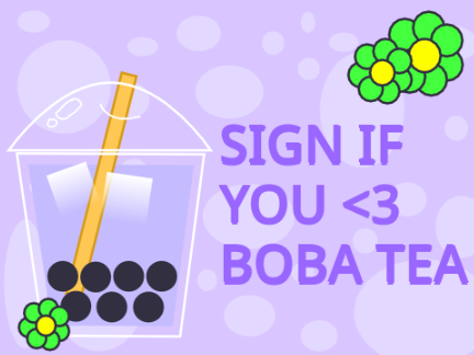 Sign if you love Boba! - ⚘ - [remix]