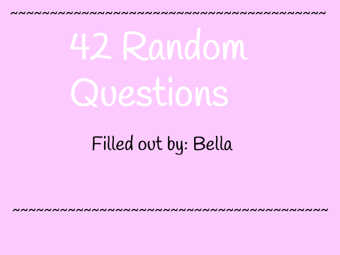 42 Random Answers!