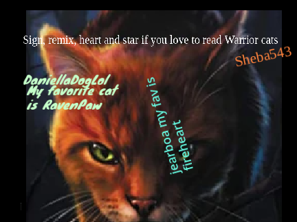 Sign if you love warrior cats remix remix