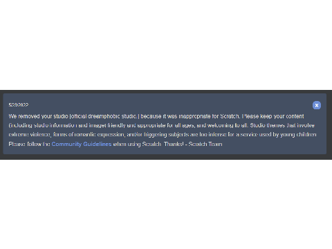 the dreamphobic studio is banned!