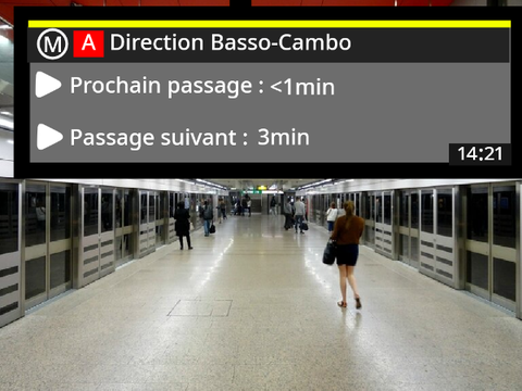 Ecrans Métro Toulousain
