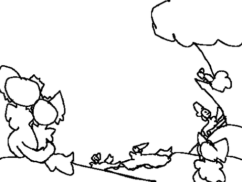 Uncomplete Sandy Family art (Old) 