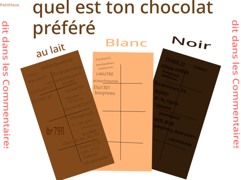 quel est ton chocolat préféré 