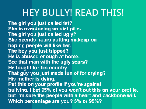 Remix this If you're against bullying remix remix remix remix