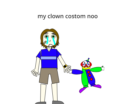 my clown costom is gone good i have jack plush
