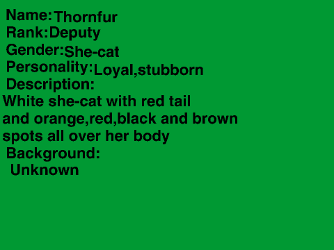 ForestClan RPG sign-up sheet remix