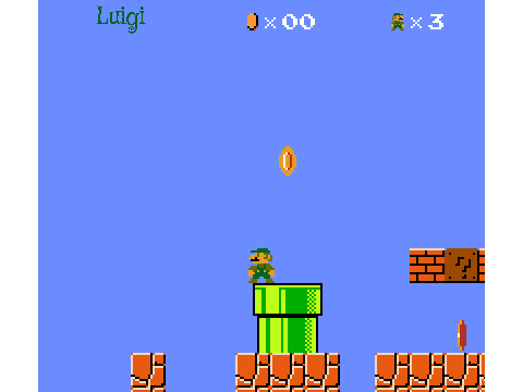 Super Mario Bros (version 9) Remix For Luigi