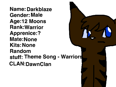 Warriors rp Sign-up sheet remix