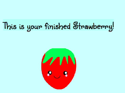 How to Draw a Kawaii Strawberry