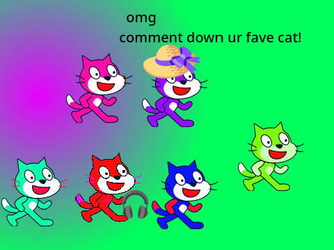 POV: rainbow scratch cats be like?