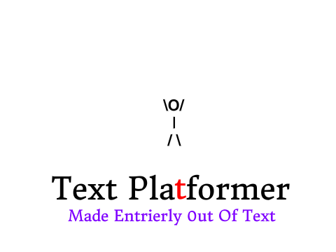 Text Platformer