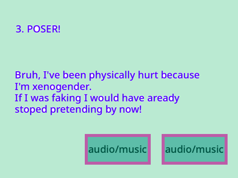 Things not to say to a Xenogenders