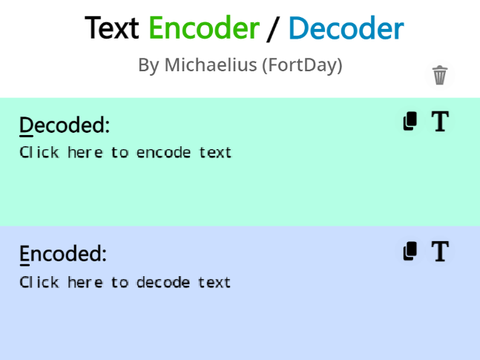 Text encoder / decoder