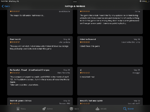 I was reading through Genshin impact’s 1 star reviews 