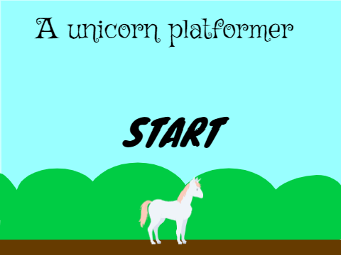 A unicorn platformer