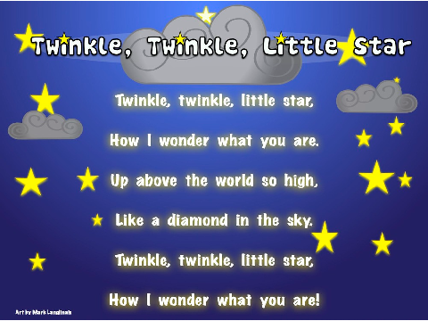 Twinkle Twinkle Little Star (Sing-Along)- Rhymes #3