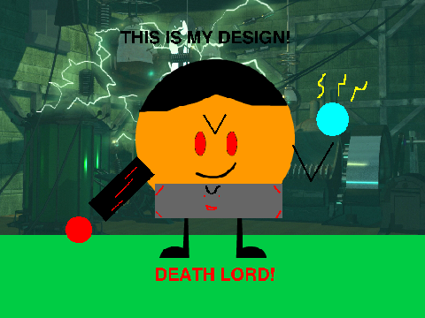 My BFDI design using orange ball!