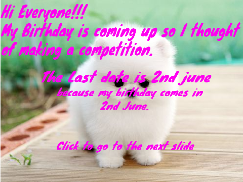 Birthday Competition
