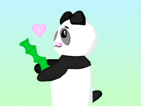 ♡Giant panda art submission!♡