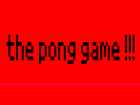 Pong Game hacked
