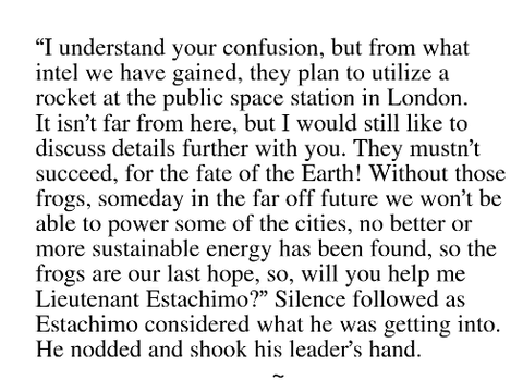 A short excerpt of stuff I've written. . .