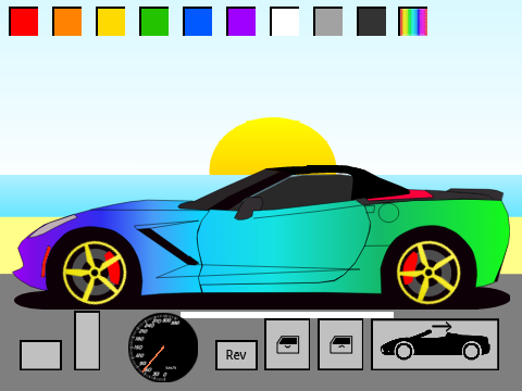 Chevrolet Corvette C7 convertible roof simulator 