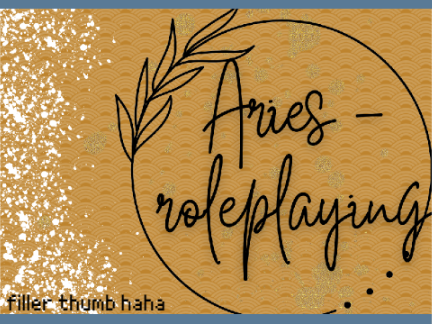 ♢  aries | roleplaying project ♢ 