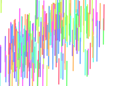 Colorful drawing with fun shapes