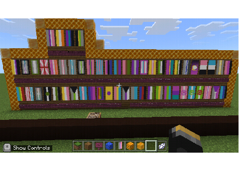 Got bored and made pride flags in minecraft <3
