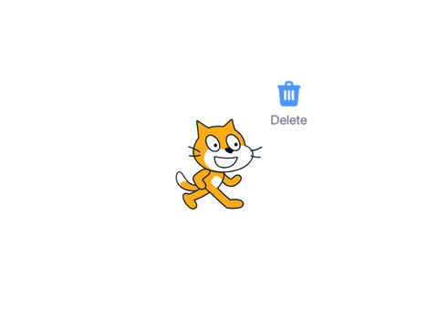 Scratch delete animation