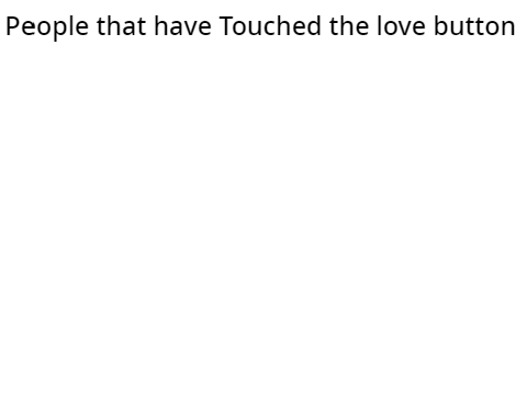 People that have Touched the love button