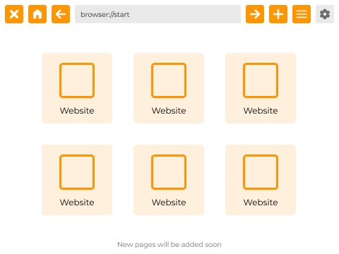 OrangeOS Browser UI