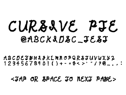 Cursive PTE