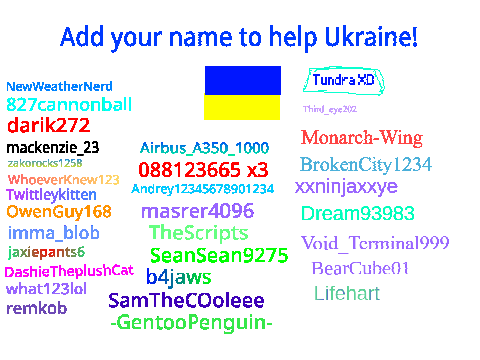 Add your name to help Ukraine remix remix remix remix remix