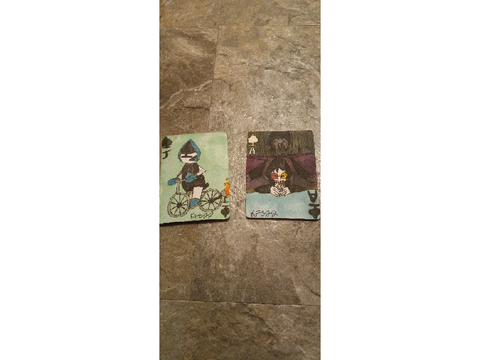 some deltarune themed playing cards