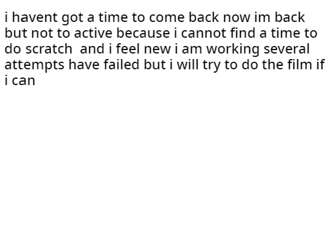 im finally back but not to active 