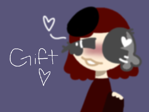 ↝ . gift for kitty .
